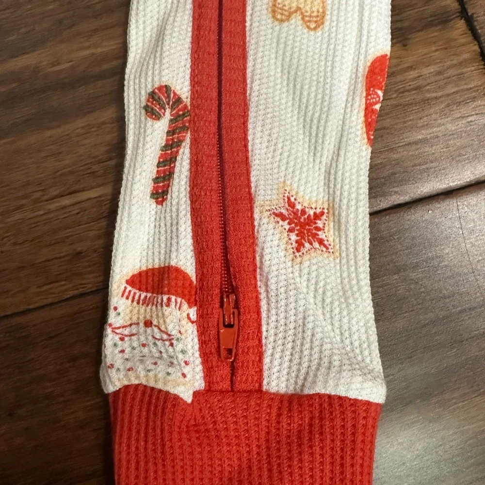 Angel Dear Organic Christmas Footless Zipper Pajamas 18-24M NWT - Picture 2 of 5